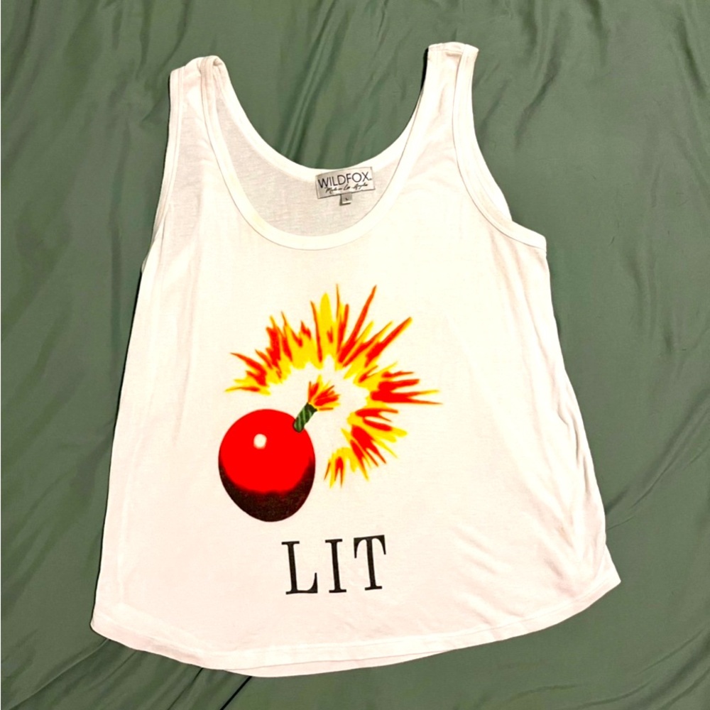 Wildfox LIT Tank Top New Without Tags